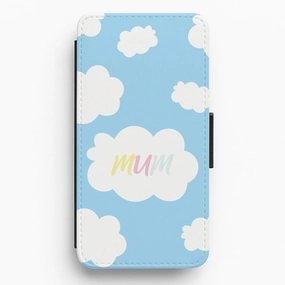 Clouds - Mothers Day Flip / Wallet Phone Case Elegant Look