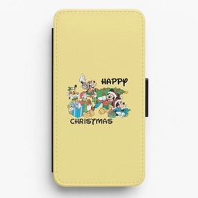 Fairytale Happy Christmas Flip / Wallet Phone Case Matte Surface Design Durable Design