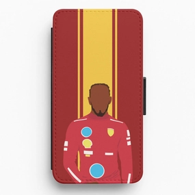 Stylish Aesthetic Enhanced grip Hamilton In Red Flip / Wallet Phone Case