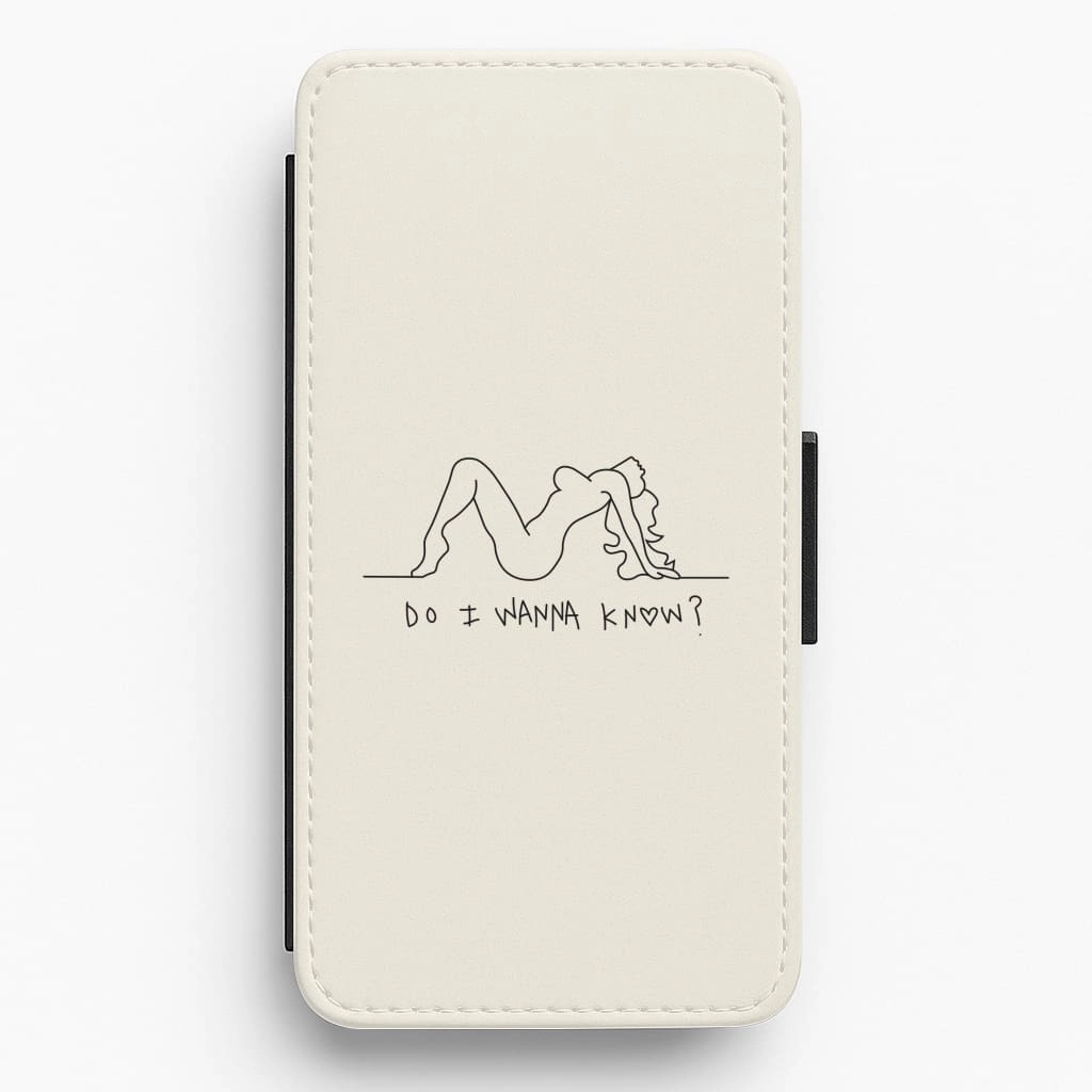 Clean Texture Compact Style Do I Wanna Know? - Arctic Monkeys Flip / Wallet Phone Case