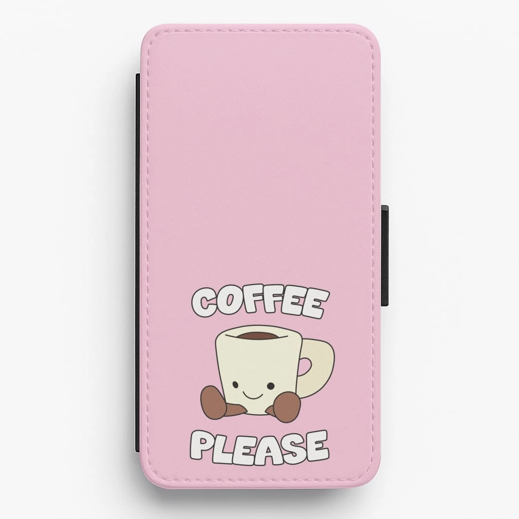 Coffee Please Mug Flip / Wallet Phone Case Printed Graphic