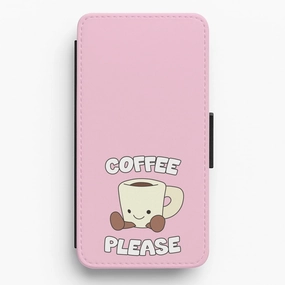 Coffee Please Mug Flip / Wallet Phone Case Printed Graphic