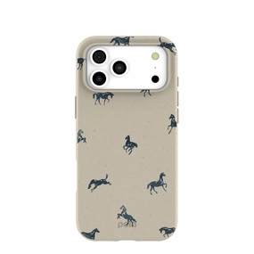 Patterned Design London Fog Mini Horses iPhone 17 Pro Max Case