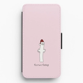 Festive Feeling Wiggly Moom Flip / Wallet Phone Case Minimal Grip