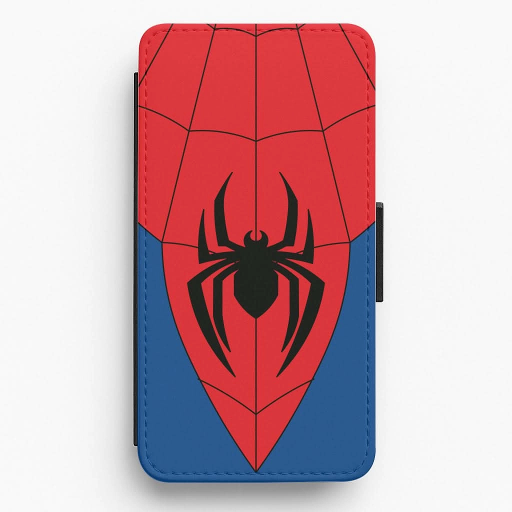 Soft Feelings Red And Blue Spider Costume Flip / Wallet Phone Case
