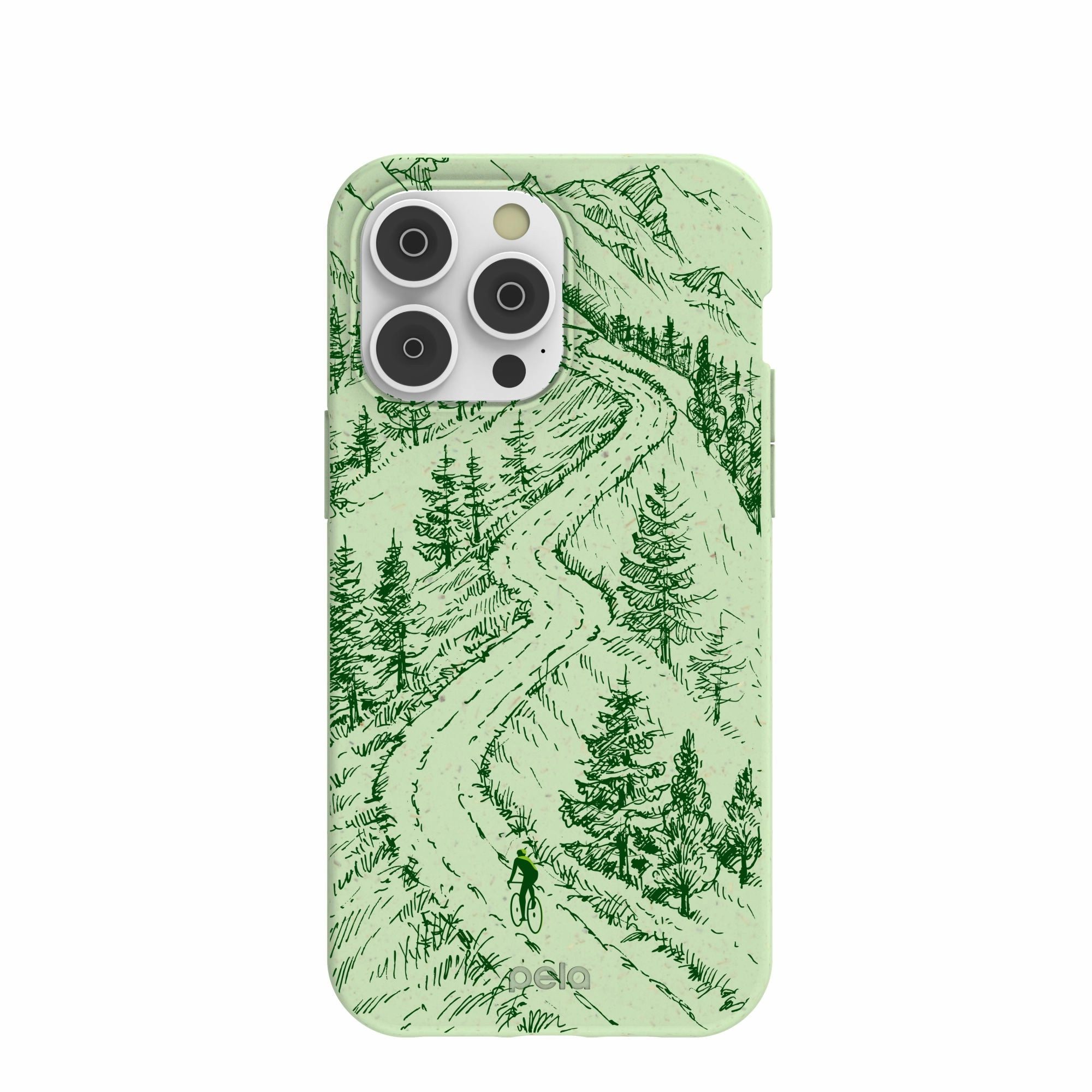 Daily Grip Minimal Grip Sage Green Into the Mountains iPhone 14 Pro Max Case