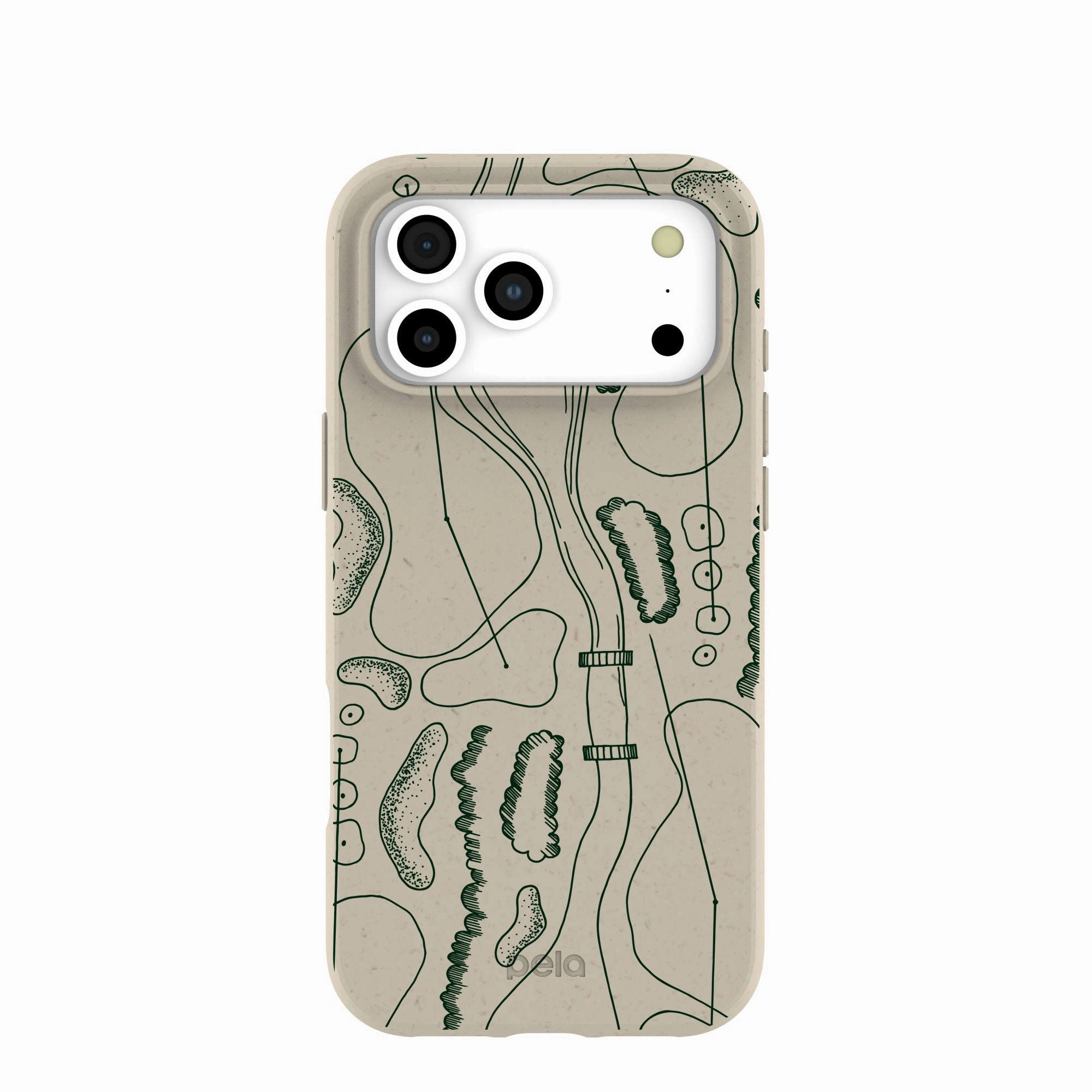 London Fog Golf Course iPhone 17 Pro Max Case Minimal Feature Luxury Finish Texture