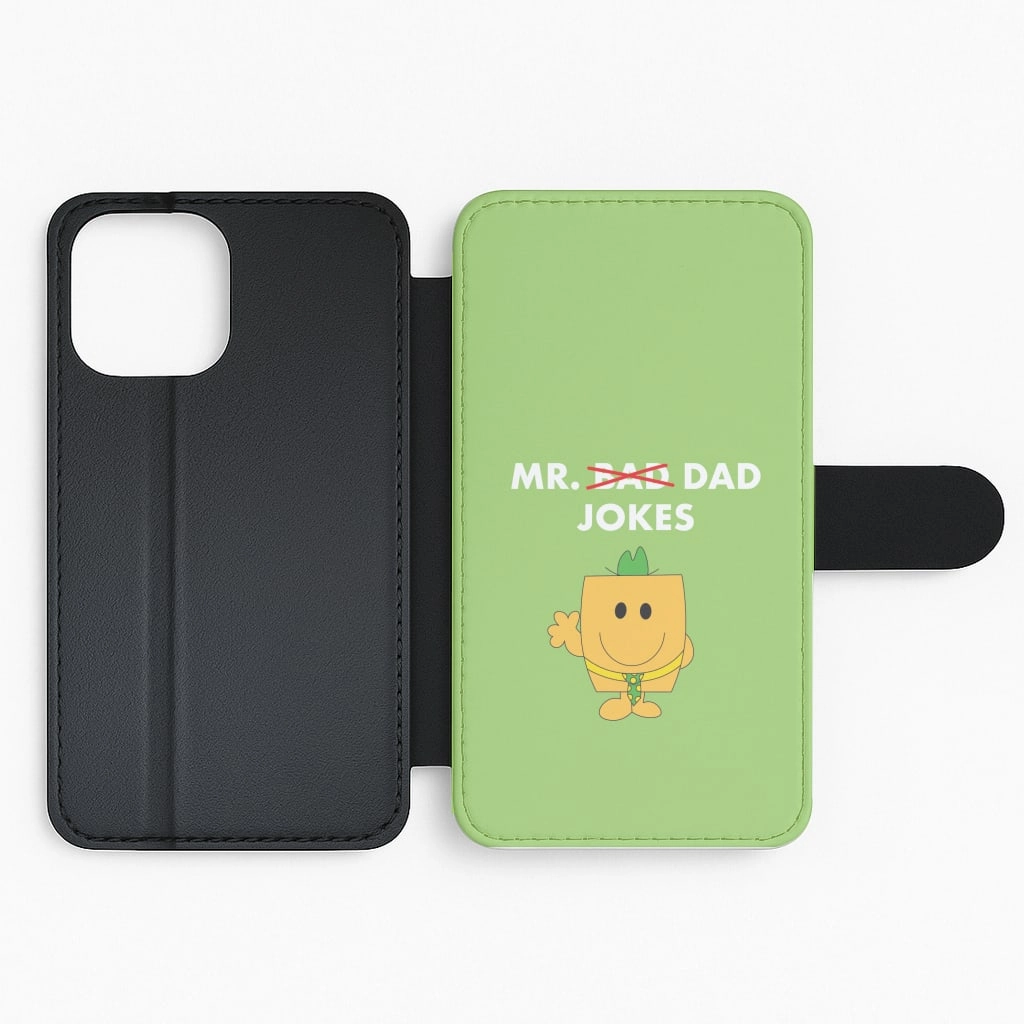 Matte Touch Mr Dad Jokes - Personalised Father's Day Flip / Wallet Phone Case