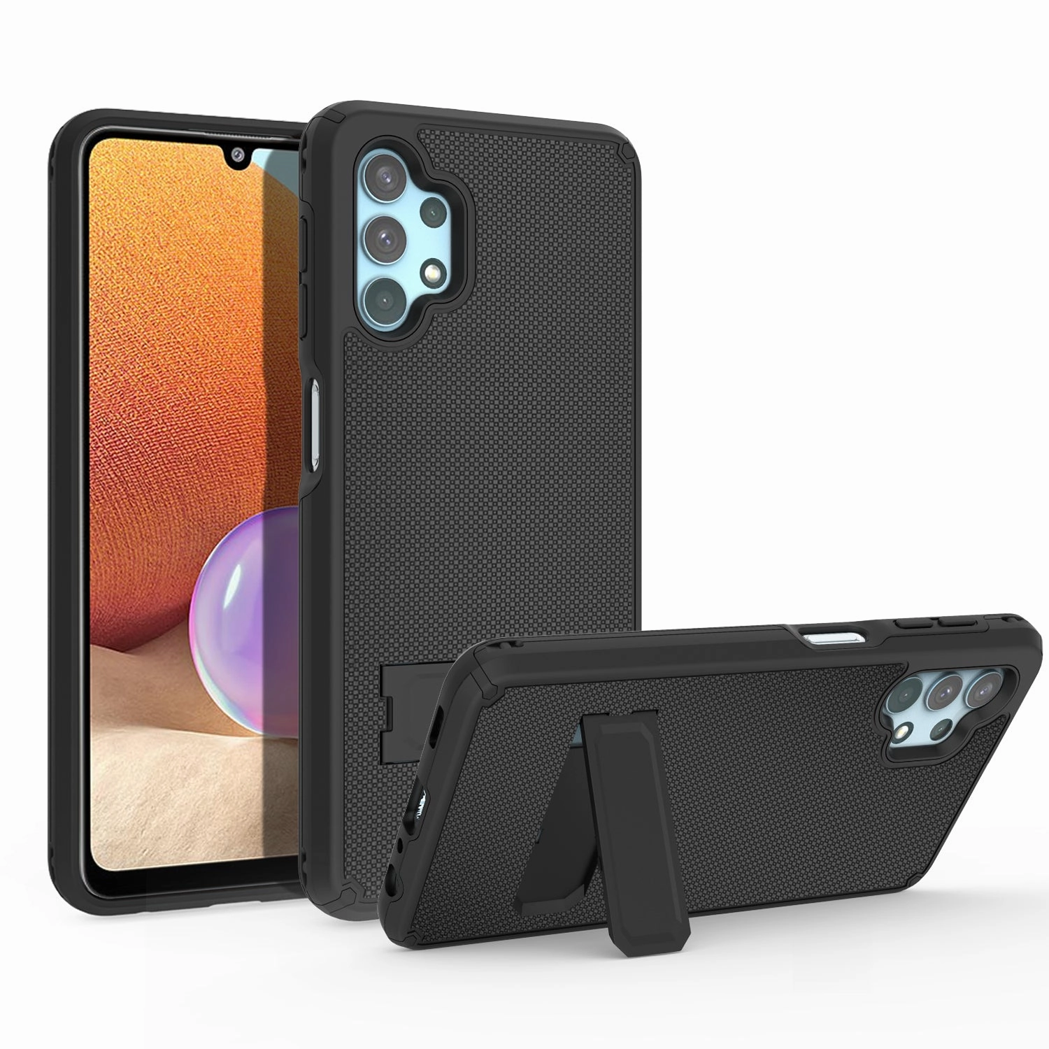 Soft Edge Samsung Galaxy S21 FE Dual-Layer Holster Case with Card Slot