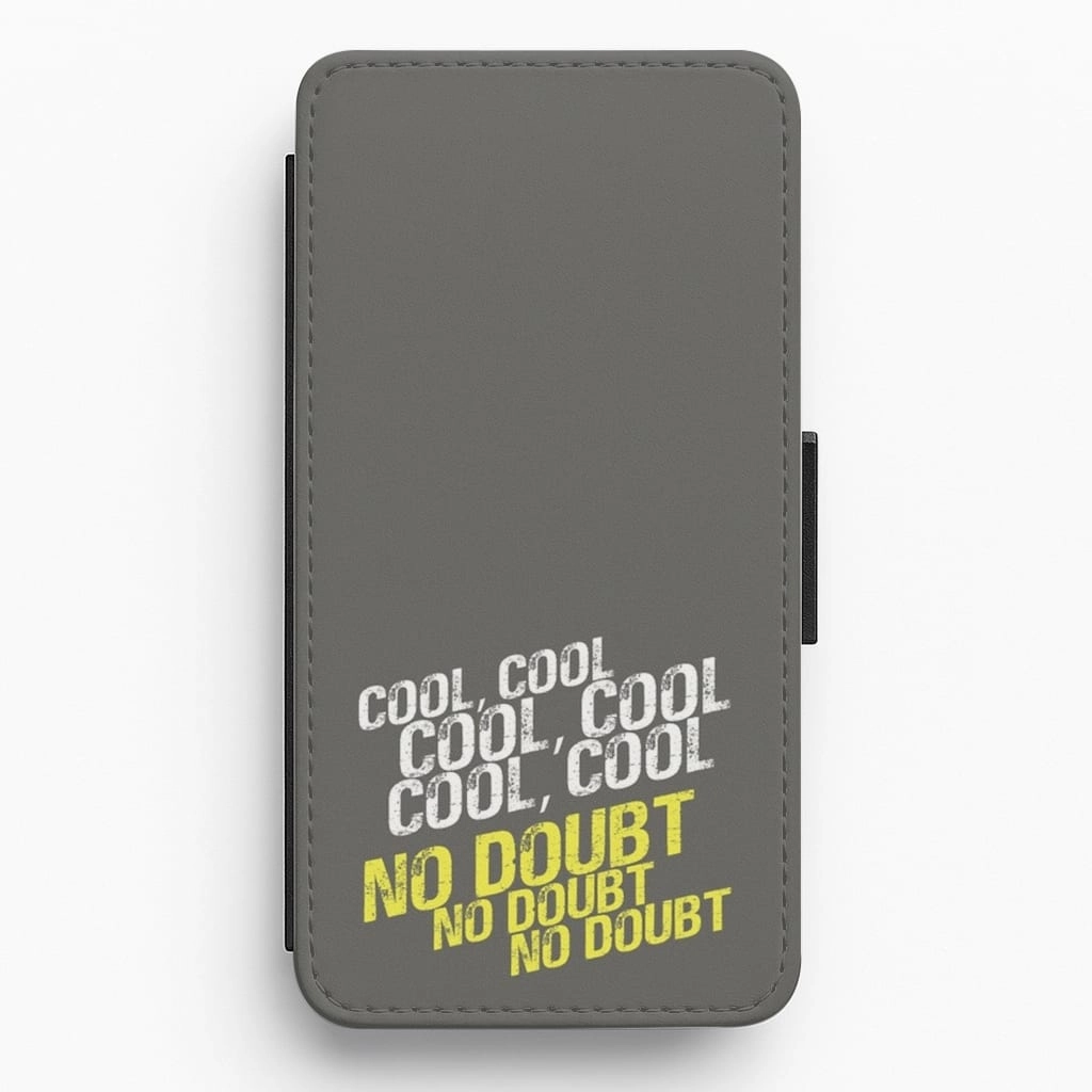 Cool Cool Cool No Doubt Grey - B99 Flip / Wallet Phone Case Soft Design Sleek Build