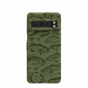 Matte Texture Design Forest Floor Fishing Lodge Google Pixel 8 Pro Case