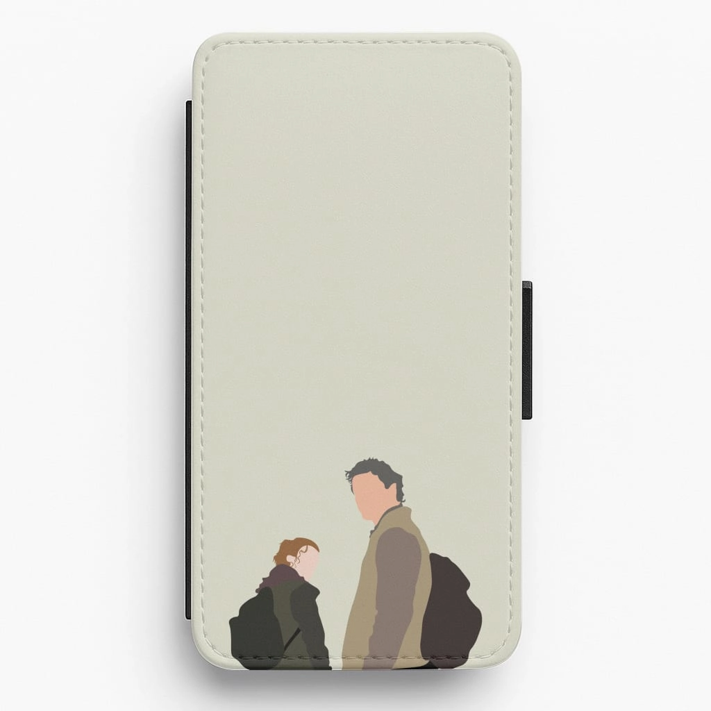 Wireless Charging Compatible Elegant Texture Layer Flip / Wallet Phone Case