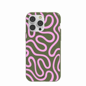 Forest Floor Cotton Curls iPhone 14 Pro Max Case Transparent Look