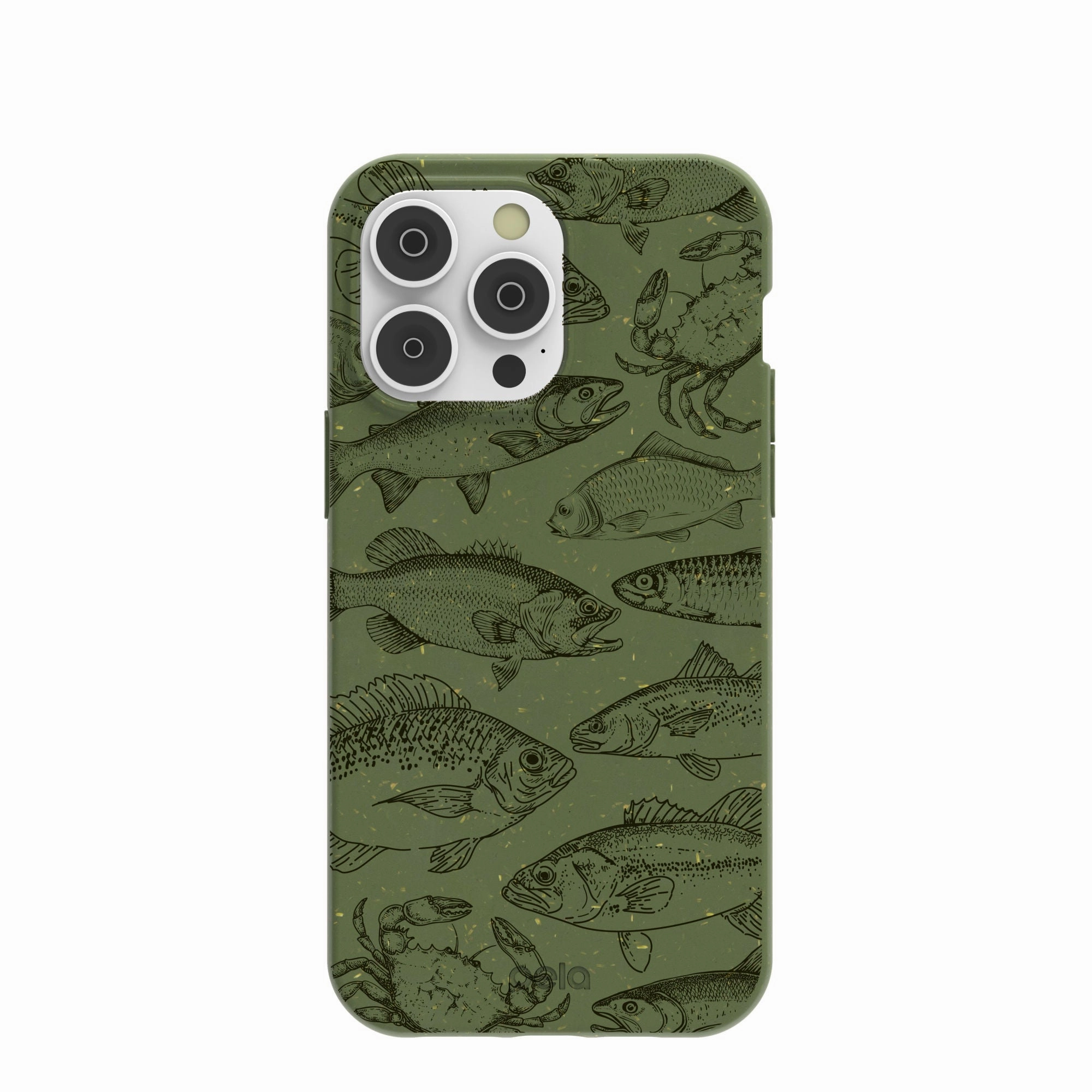 Forest Floor Fishing Lodge iPhone 14 Pro Max Case Polished Detail