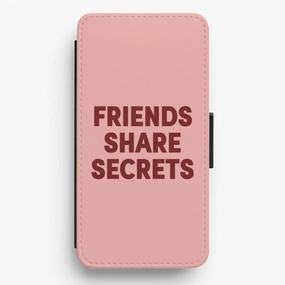 Friends Share Secrets - Pretty Little Liars Flip / Wallet Phone Case Rugged Protection