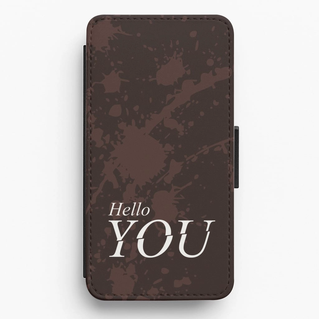 Soft Surface Design Hello You Flip / Wallet Phone Case