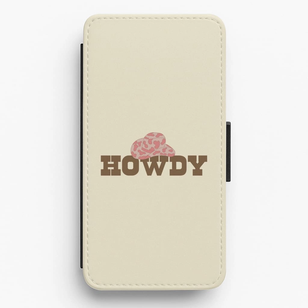 Light Shield Howdy - Western  Flip / Wallet Phone Case