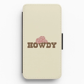 Light Shield Howdy - Western  Flip / Wallet Phone Case