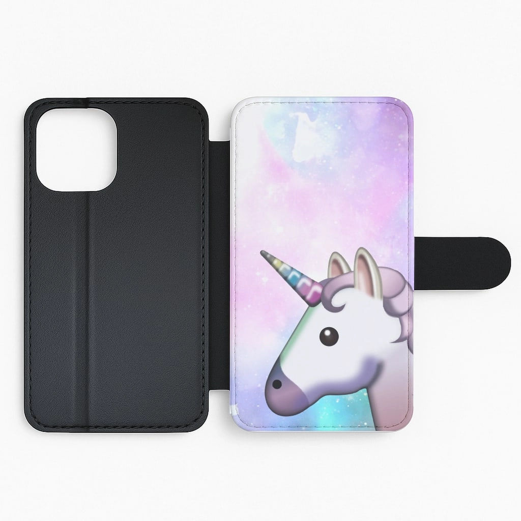 Galaxy Unicorn Pattern - Tumblr Flip / Wallet Phone Case Modern Texture Build