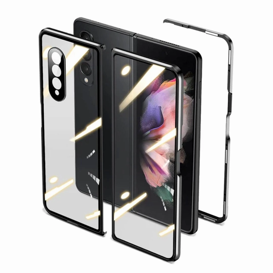 Easy Removal Work Essentials Galaxy Z Fold4 (Front Back) Protection Magnetic Fit Case