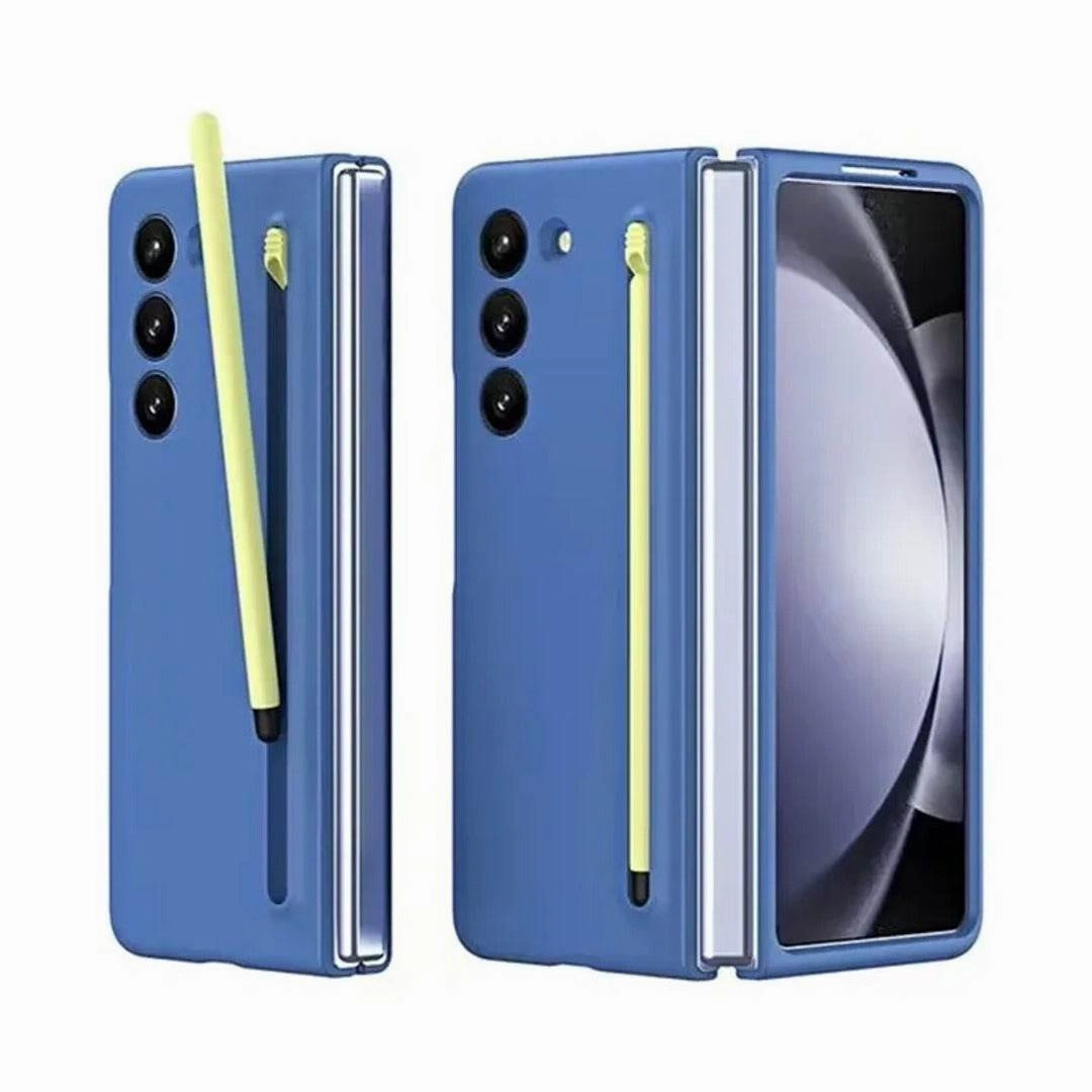 Minimal Shield Texture Protective Touch Galaxy Z Fold Series Flexi Shield Slim S-Pen Slot Edition Case