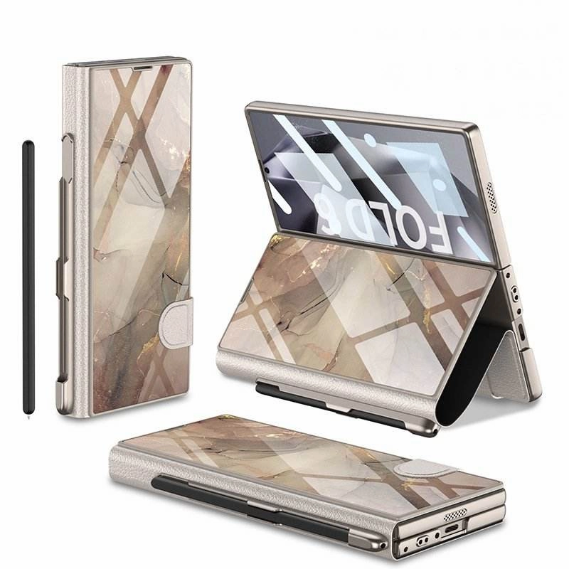 Colorful option Galaxy Z Fold Series Premium Marble Pattern Case