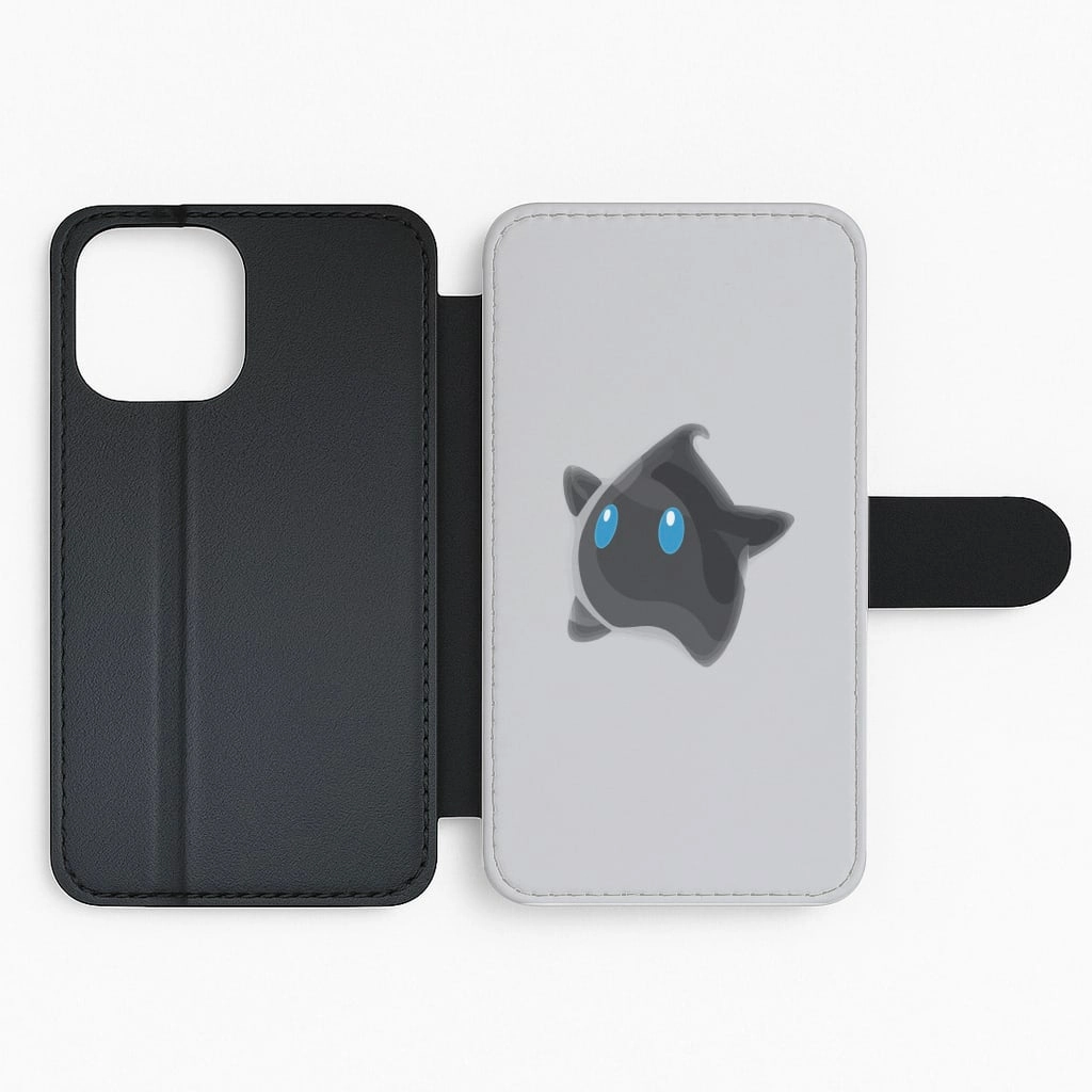 Minimal Edge Design Matte Surface Design Ghost - Mario Flip / Wallet Phone Case