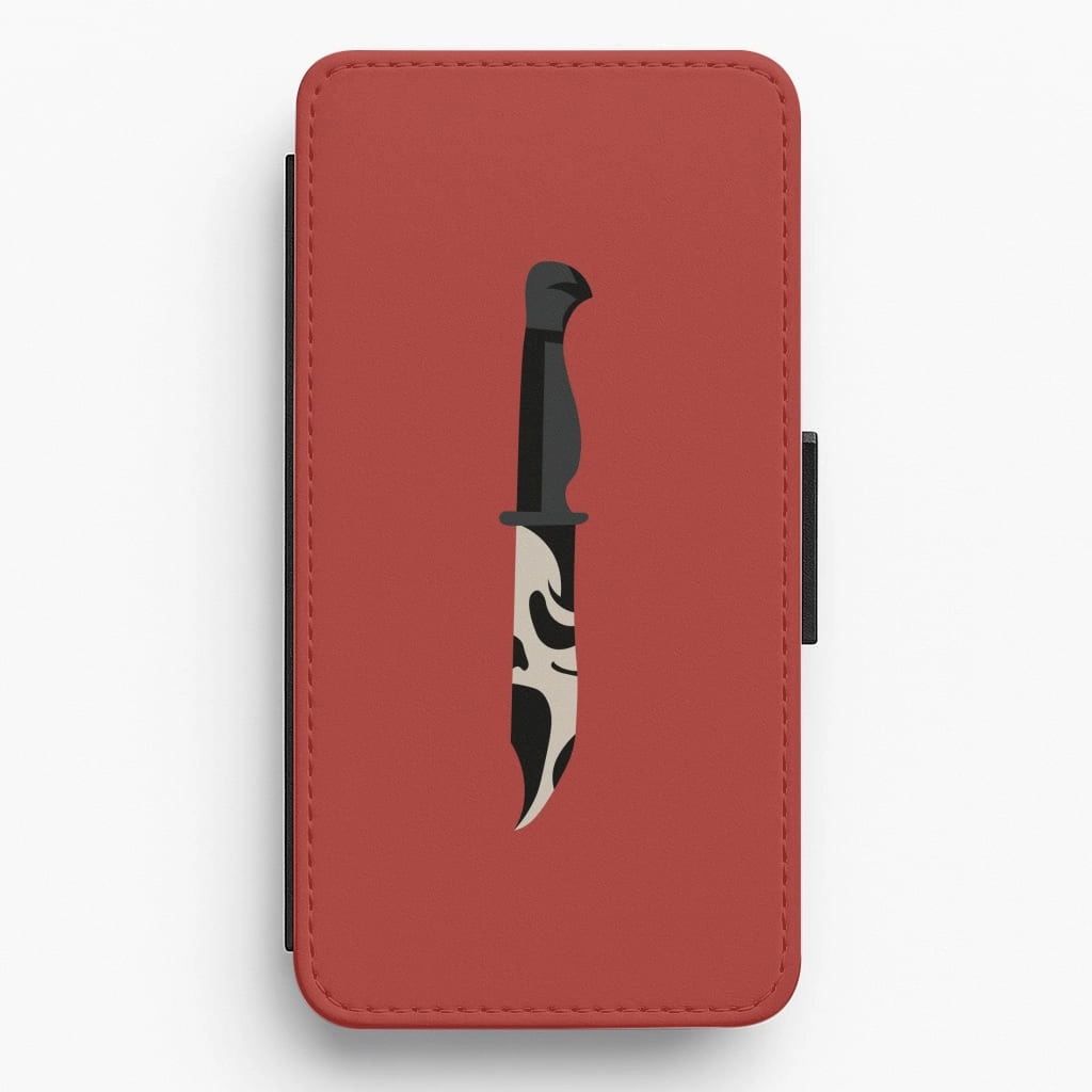 Ghostface Dagger - Scream Flip / Wallet Phone Case Slim Fit Design