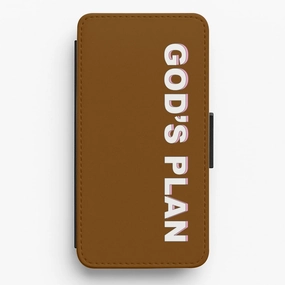 God's Plan Flip / Wallet Phone Case Marble Pattern