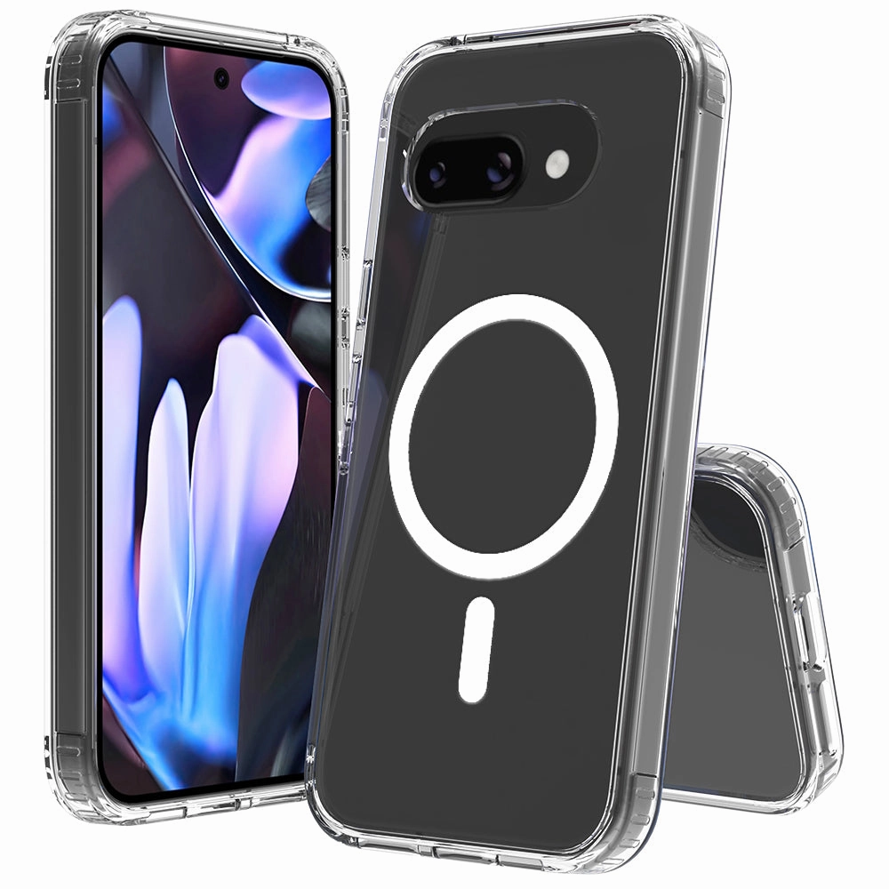 Google Pixel 9a (2025) Hybrid Shockproof Clear Slim Acrylic Case with MagSafe Matte Look