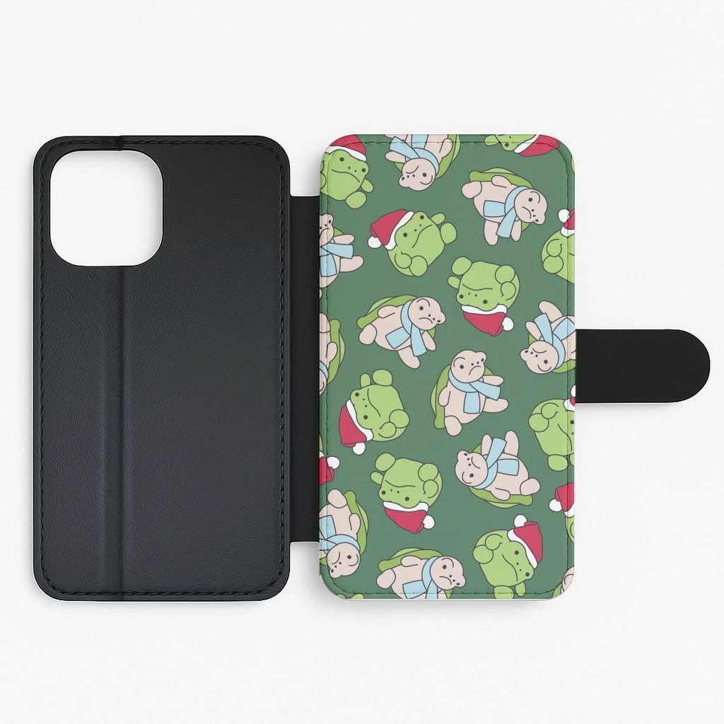 Grumpy Christmas Plushies Pattern Flip / Wallet Phone Case Modern Edge Layer