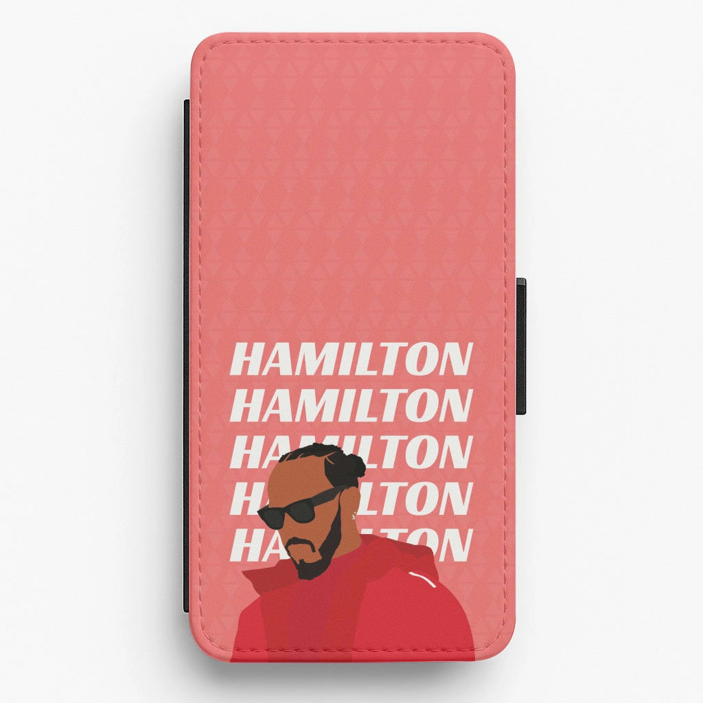 Clear Frame Durable Texture Hamilton 2025 Flip / Wallet Phone Case