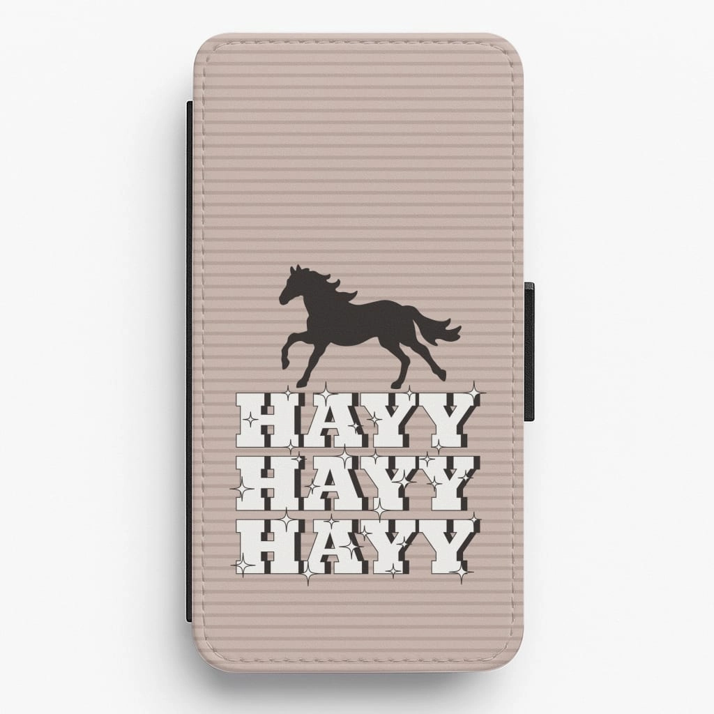 Classic Frame Hayy Hayy Hayy - Horses Flip / Wallet Phone Case