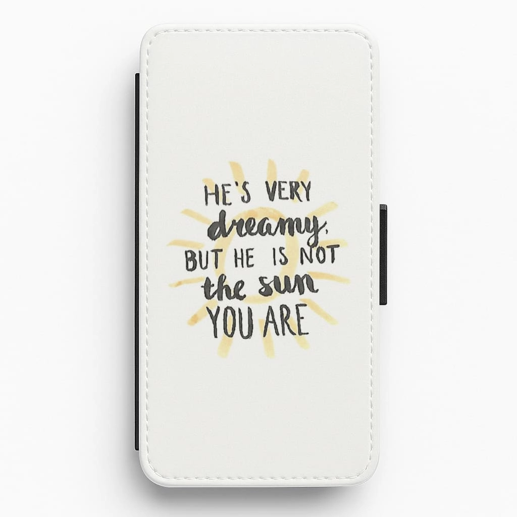 Unique Texture Hybrid Shield He's Very Dreamy - Grey's Anatomy Flip / Wallet Phone Case