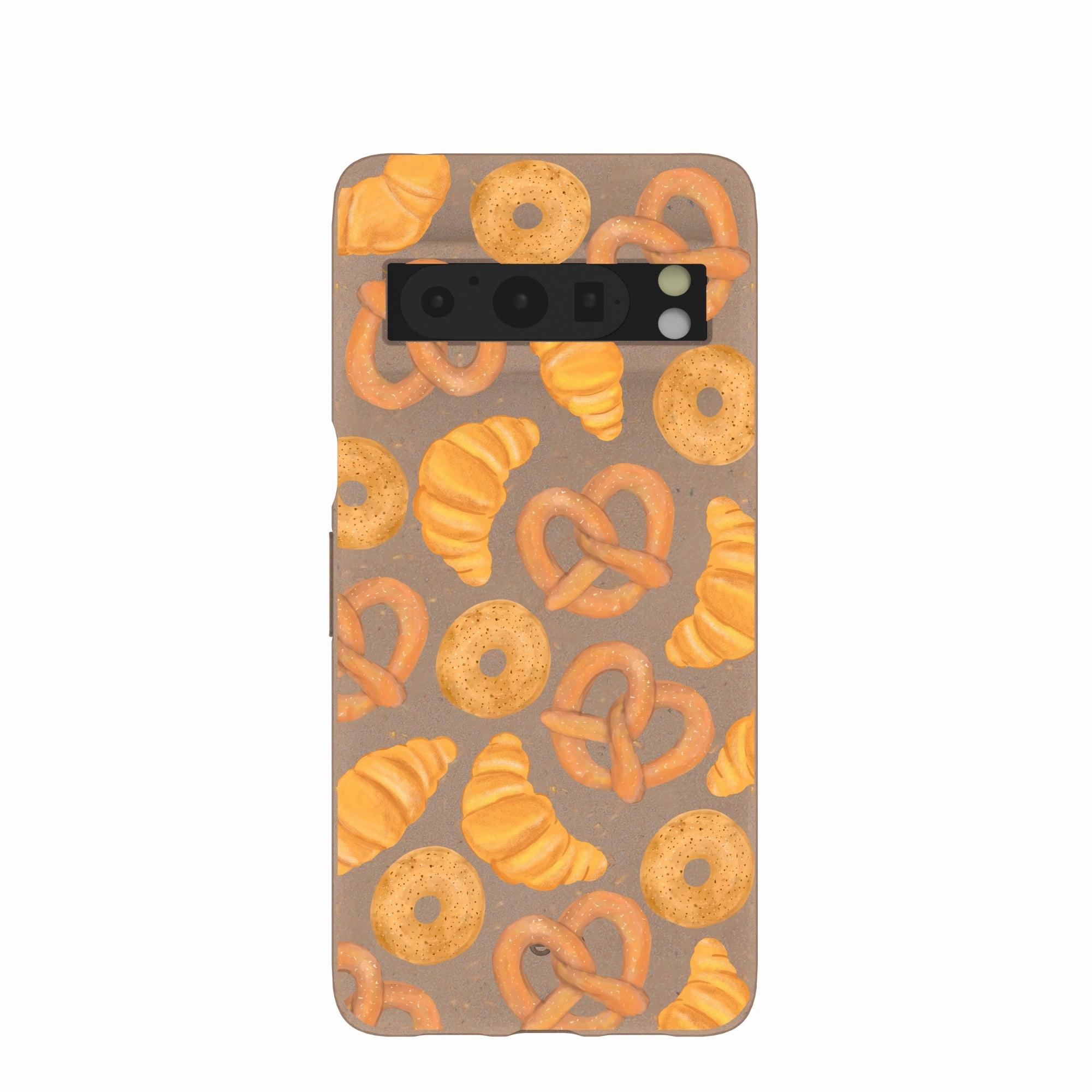 Chocolate Brown Baked Goodies Google Pixel 8 Pro Case Stylish Grip Texture