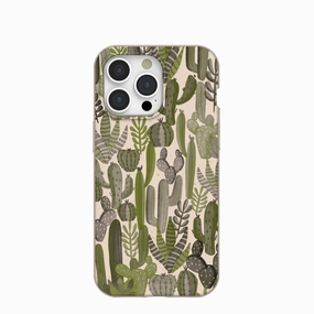 Smooth Feel 3D Effect Seashell Succulent Cacti iPhone 15 Pro Max Case