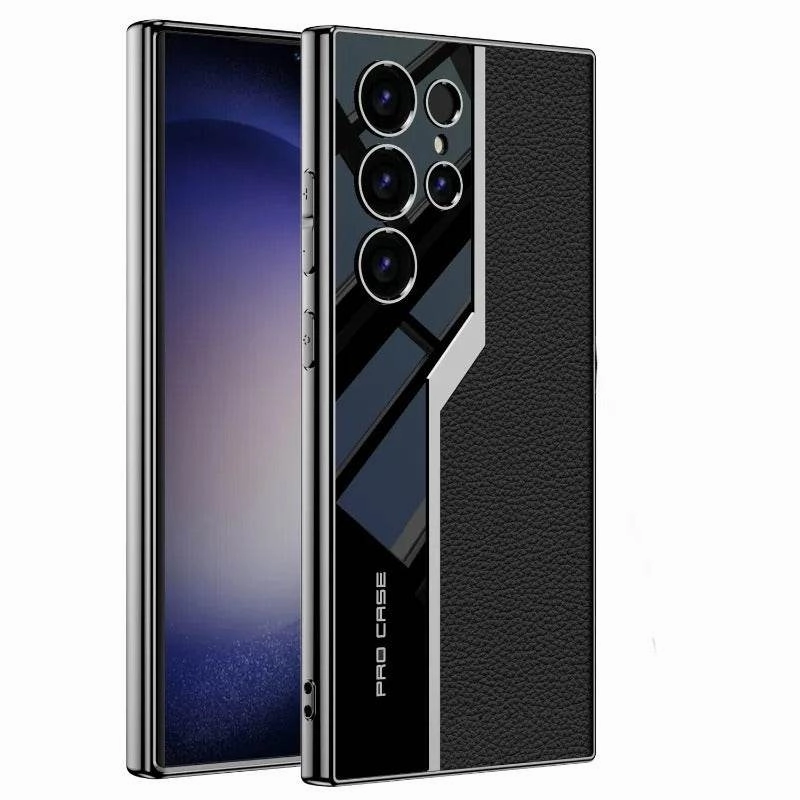 Quilted Classic Plain Leather Craft Case - Samsung Compact Edge