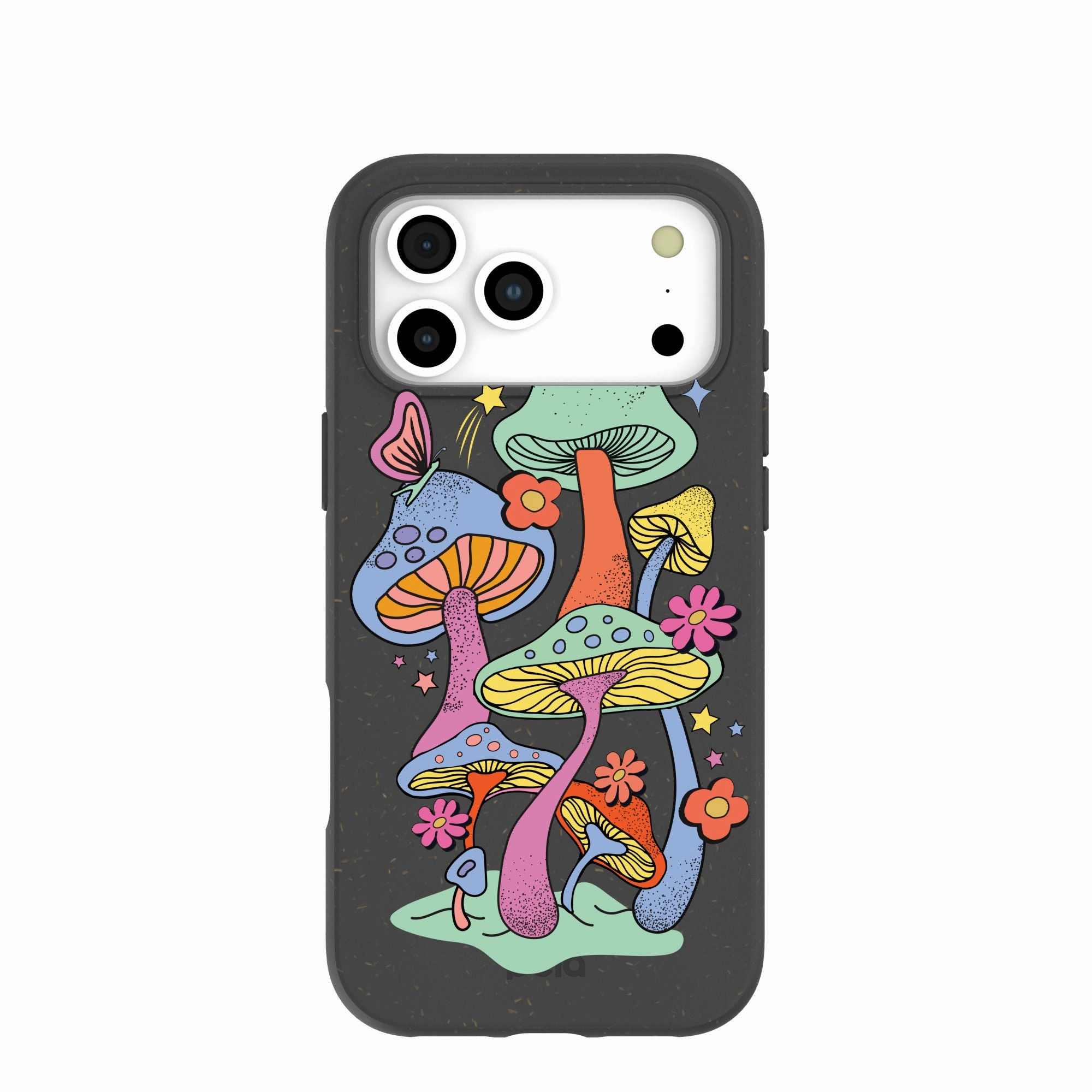 Black Magical Forest iPhone 17 Pro Max Case Gloss Surface Layer