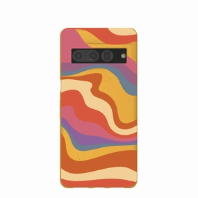 Honey Liquid Sunset Google Pixel 7 Pro Case Vibrant Finish