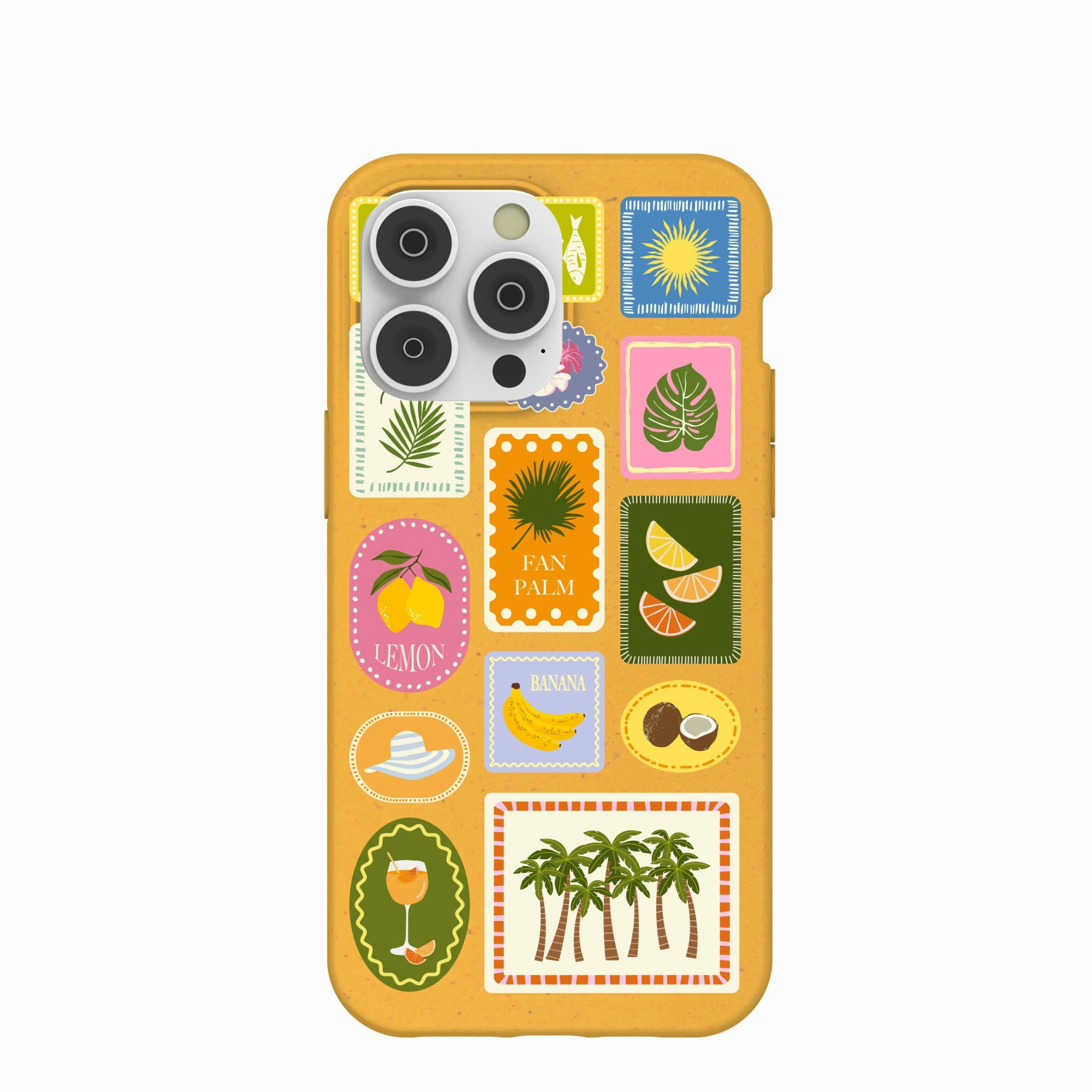 Honey Summer Paradise iPhone 14 Pro Max Case Polished Layer Strong material