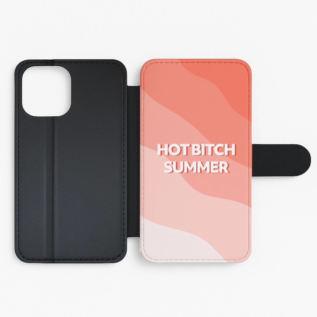 Hot Bitch Summer Flip / Wallet Phone Case clean design