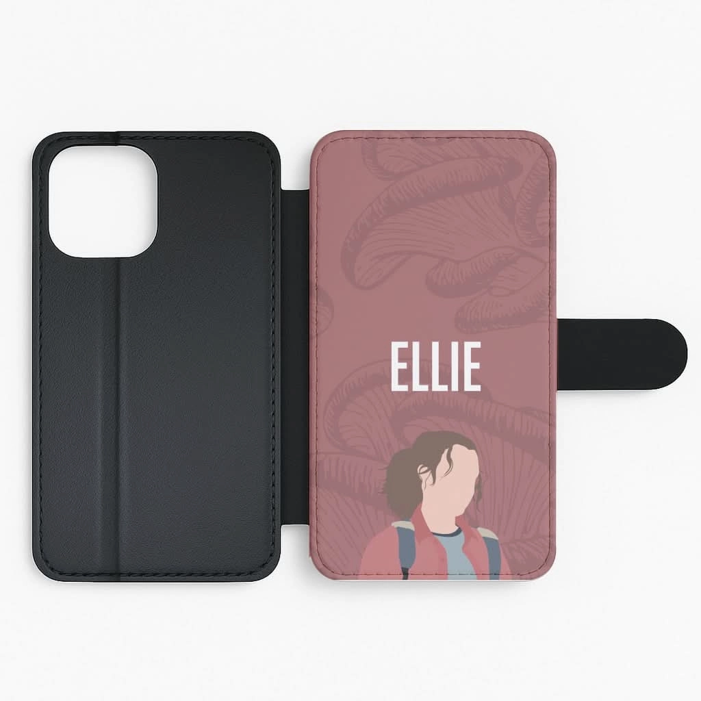 Soft Design Ellie Mushroom Pattern Flip / Wallet Phone Case