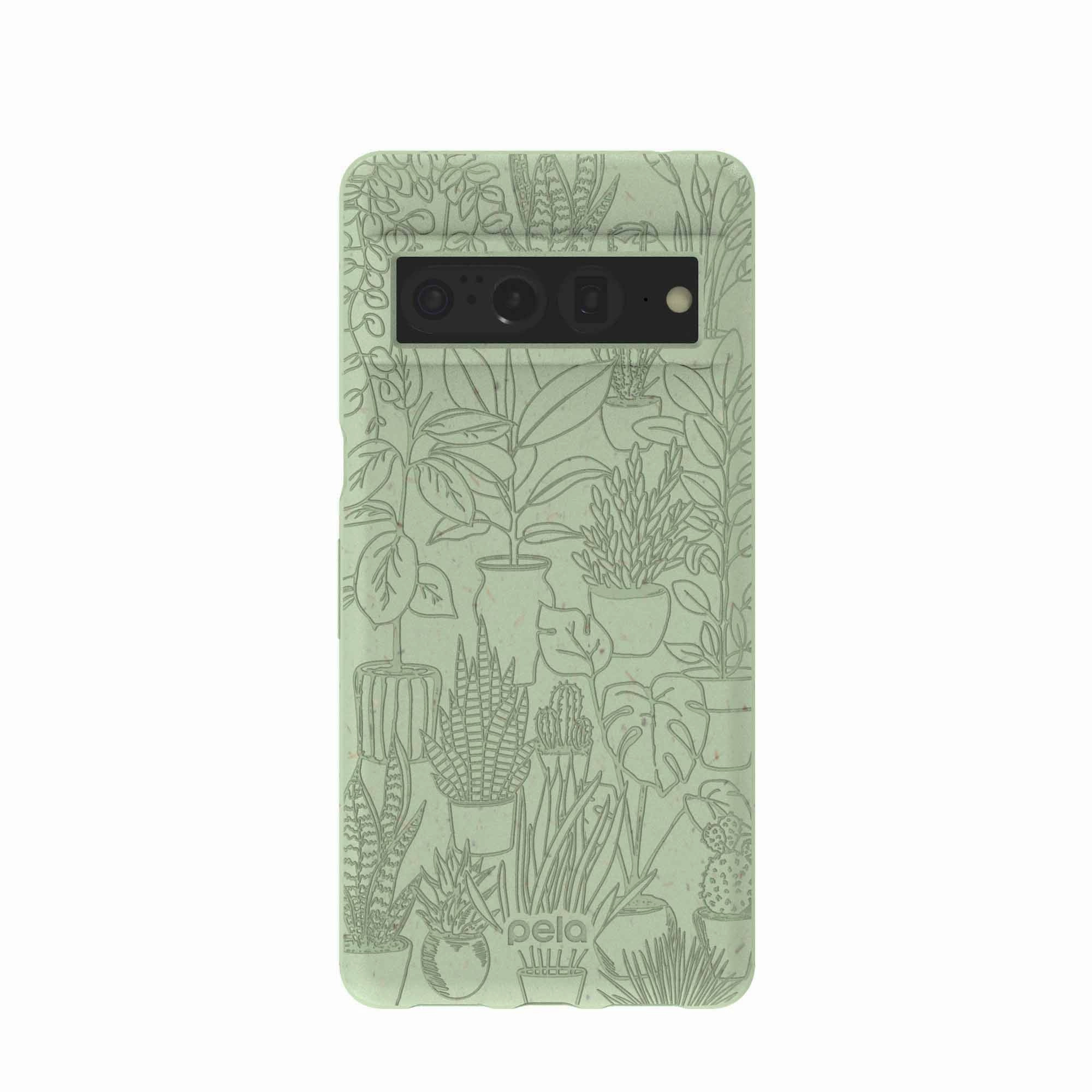 Sage Green Green Oasis Google Pixel 7 Pro Case Soft Layer High protection