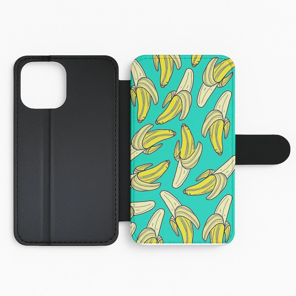 Durable Design Banana Splat Flip Wallet Phone Case