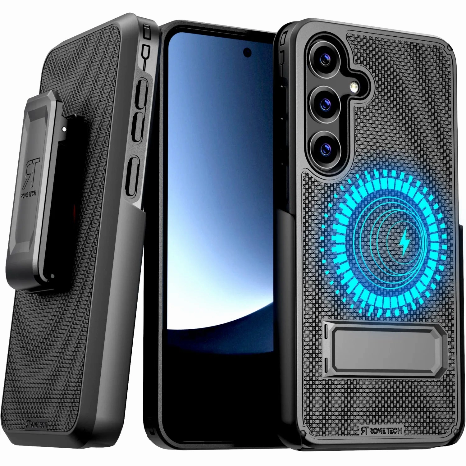 Refined Look Protective Lining Samsung Galaxy S25 Plus Magsafe Holster Phone Case With Belt Clip