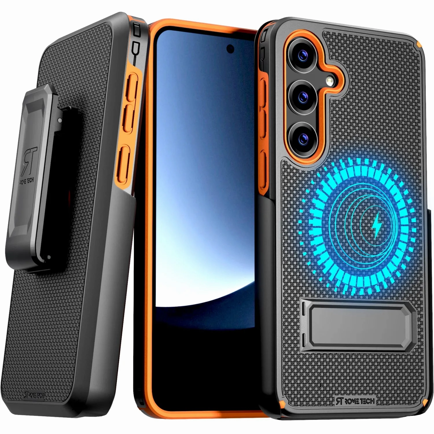 Samsung Galaxy S25 Plus Magsafe Holster Phone Case With Belt Clip Hybrid Pattern