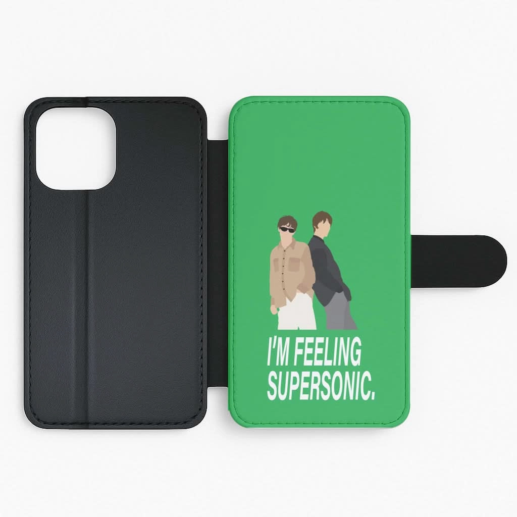 Rugged Frame Design I'm Feeling Supersonic  Flip / Wallet Phone Case