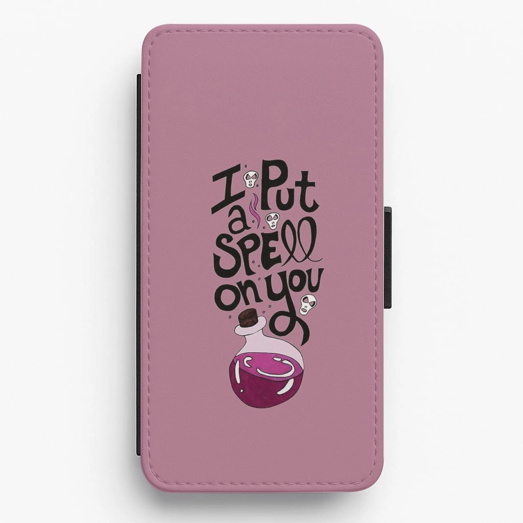 Polished Detail Edge Protective Structure I Put A Spell On You - Hocus Halloween Flip / Wallet Phone Case