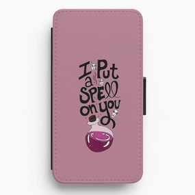 Polished Detail Edge Protective Structure I Put A Spell On You - Hocus Halloween Flip / Wallet Phone Case
