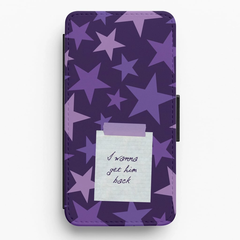 I Wanna Get Him Back Flip / Wallet Phone Case Gloss Finish Design